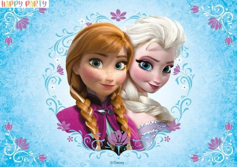 Details about Frozen Elsa Anna A4 Size Edible Cake Topper Decoration Images