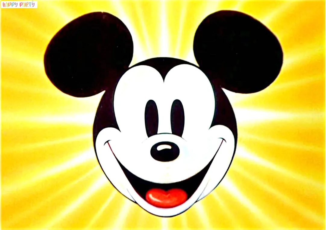 Mickey Mouse Edible A4 Size Birthday Cake Topper Decoration Images