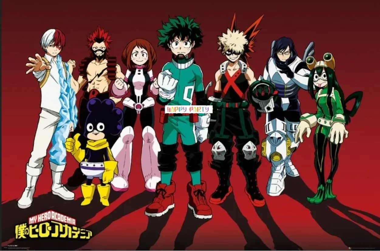 My Hero Academia Edible A4 Size Birthday Cake Topper Decoration Images