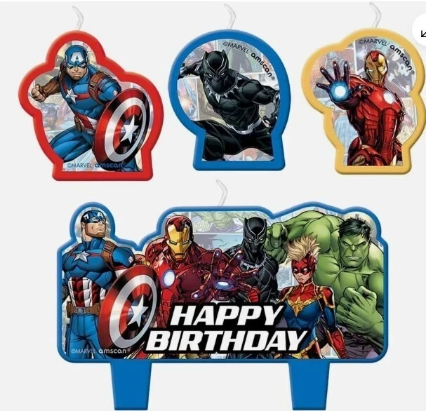 Set Marvel Avengers Birthday Candle C26