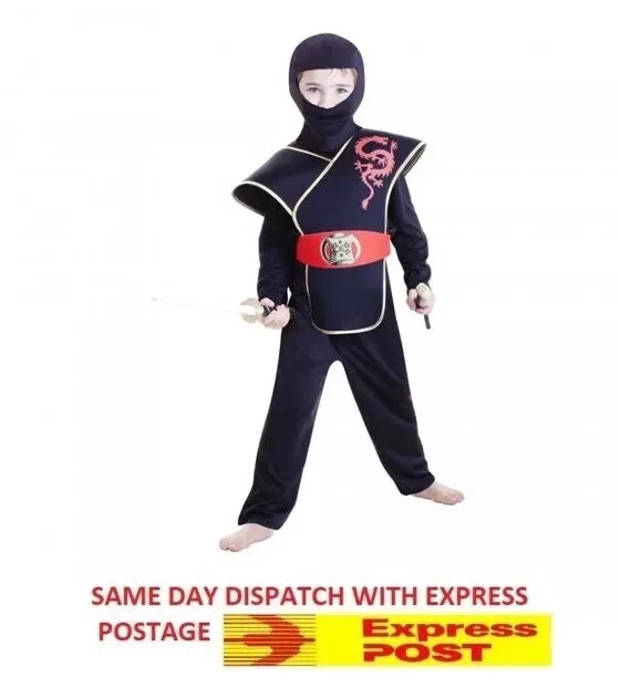 Ninja Deluxe Boys Costumes 6-8 Y