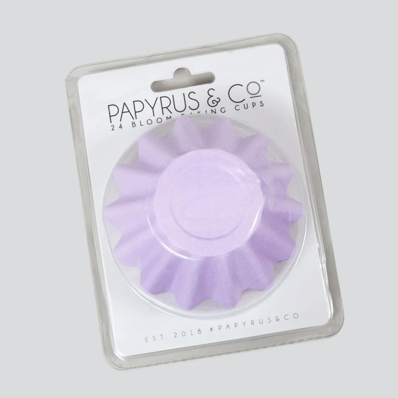 24pk Baking Cups Lilac Pastel Bloom(44mm base)